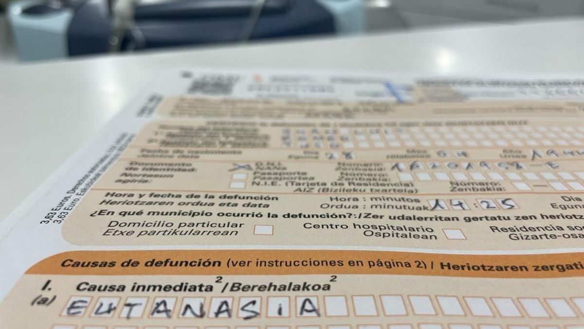 La demora media para completar el proceso de eutanasia en Euskadi es de 39 días, por debajo del máximo legal
