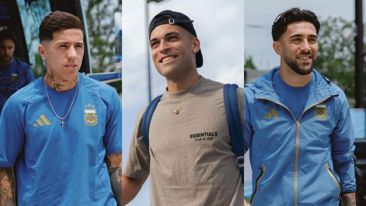 Enzo Fernández, Lautaro Martínez y Nico González ya están de nuevo a las órdenes de Lionel Scaloni.