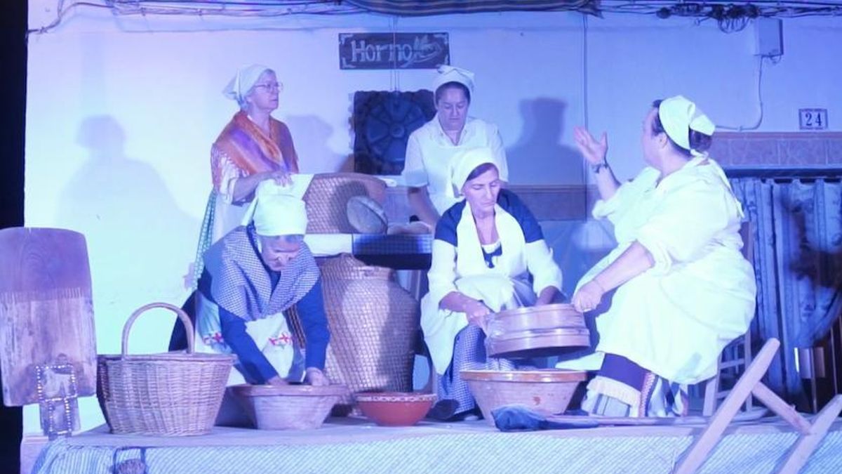 Escena de las lavanderas, en La Iranzada 2025 de Fuentelespino de Haro, en Cuenca