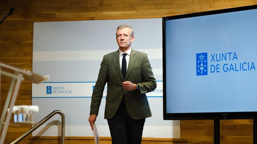 Alfonso Rueda en una imagen de archivo en el Consello de la Xunta.