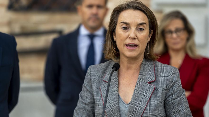 La portavoz del Partido Popular en el Congreso, Cuca Gamarra.