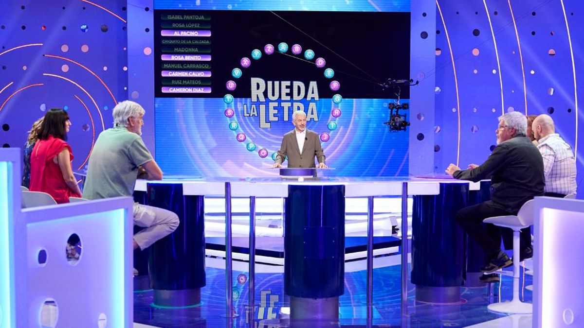 Carlos Sobera, en el plató de 'Rueda la letra'