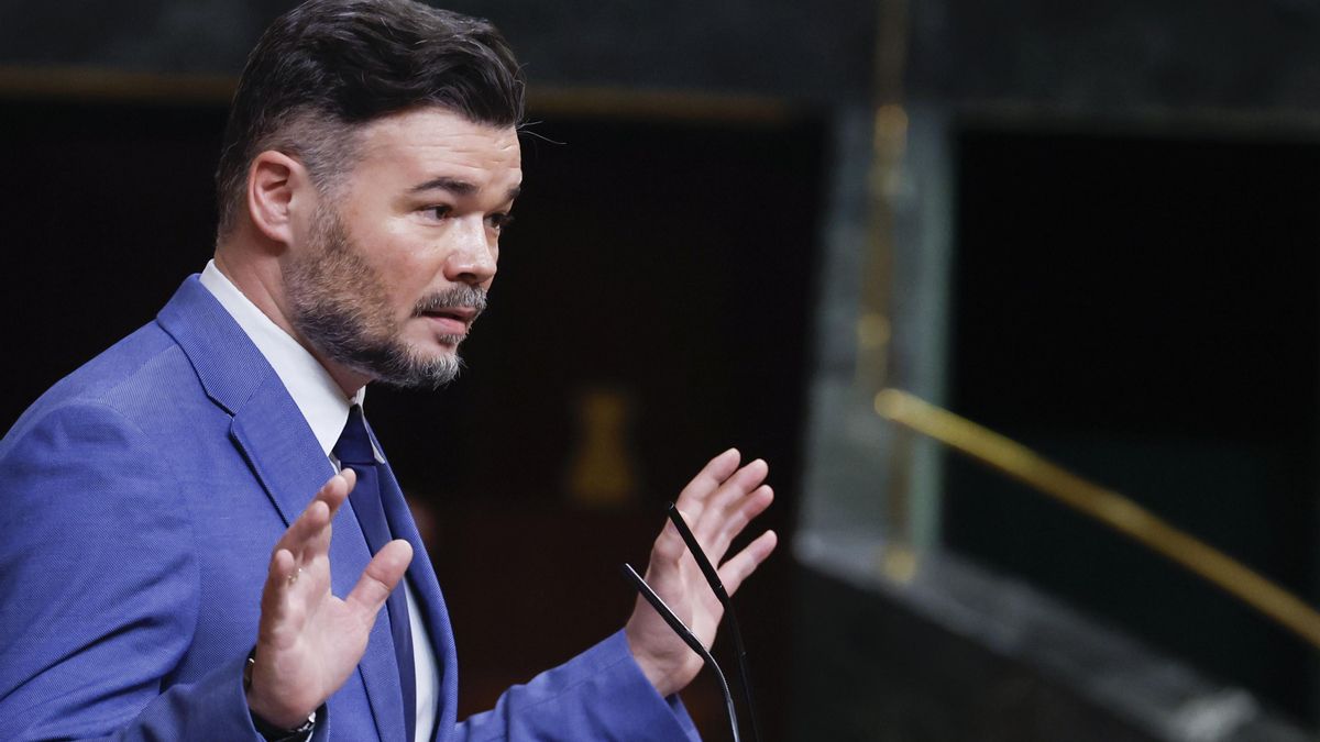 El portavoz de ERC en el Congreso, Gabriel Rufián.