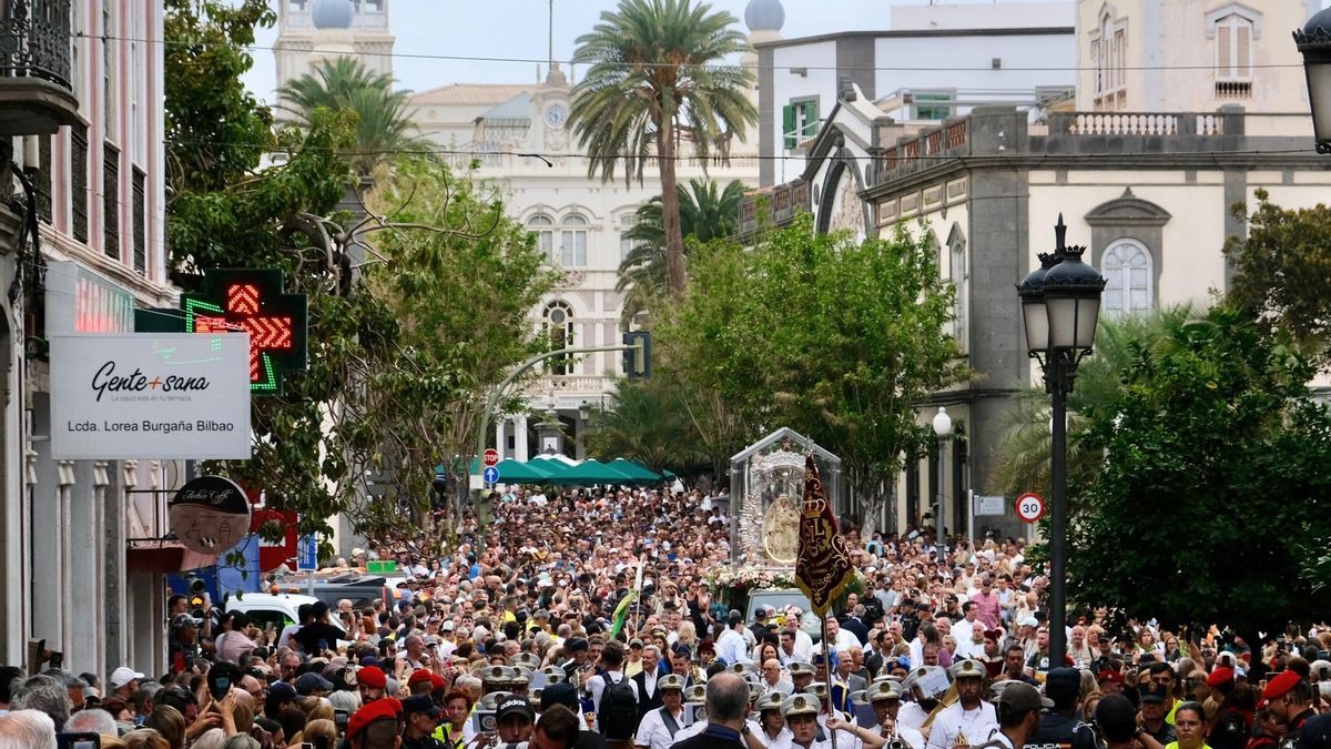 El Ayuntamiento reordena el tráfico en la Vega de San José y Vegueta para la llegada de la Virgen del Pino.
