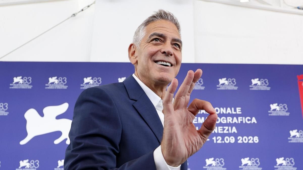 George Clooney critica la IA desde Venecia: “No me gustaría estar en un anuncio de tampones 20 años después de muerto”