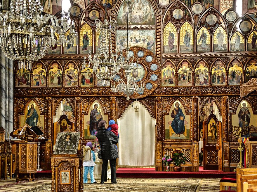 Iglesia ortodoxa en Bistrita.