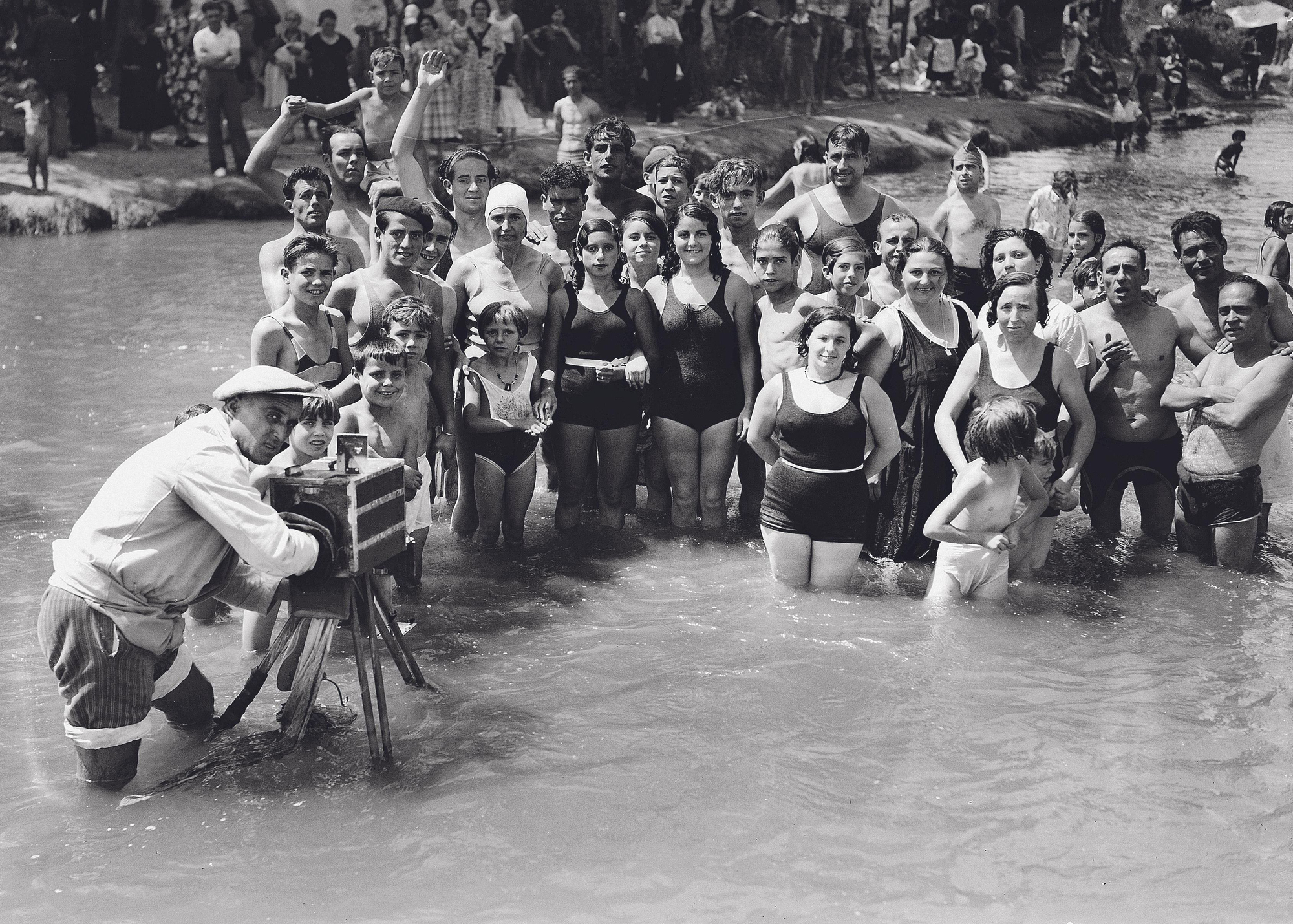 Escena en el Manzanares. Madrid, agosto de 1935.