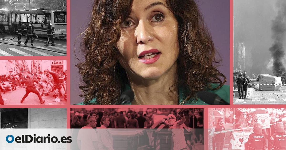 'Kale borroka': treinta años de violencia y sufrimiento al servicio de ETA acaban en un eslogan de Ayuso
