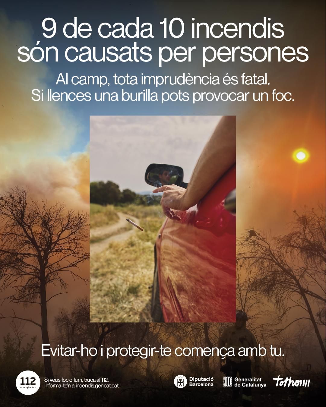 Imatge de la campanya contra incendis de la Generalitat de Catalunya