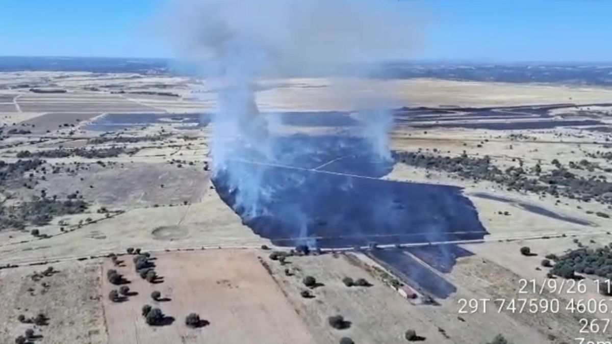 Un incendio en Zamora obliga a cortar un tramo de la N-122
