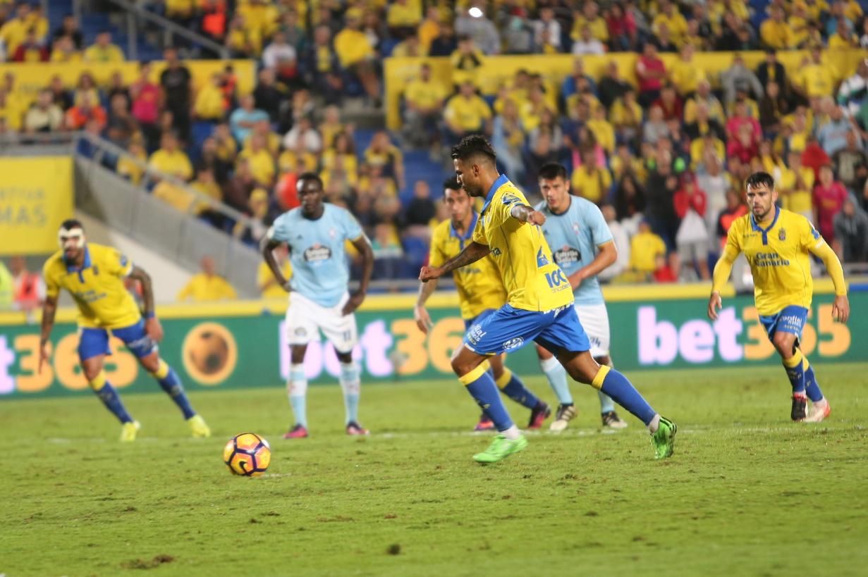 Imágenes del partido disputado en el Estadio de Gran Canaria entre la UD Las Palmas y el Celta de Vigo. Alejandro Ramos.