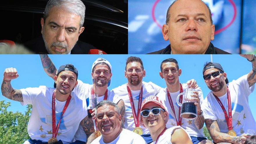 Aníbal Fernández defendió el operativo en los festejos de la Selección y apuntó contra Chiqui Tapia y Berni