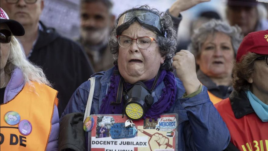 Incidentes en la nueva protesta de jubilados: al menos tres detenidos