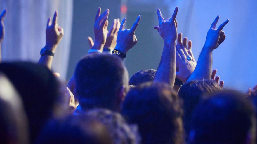 Archivo - Público durante un concierto