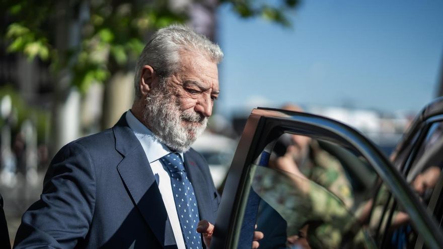 El jefe de Gabinete de Ayuso, Miguel Ángel Rodríguez, a su salida a los Juzgados de Plaza Castilla.