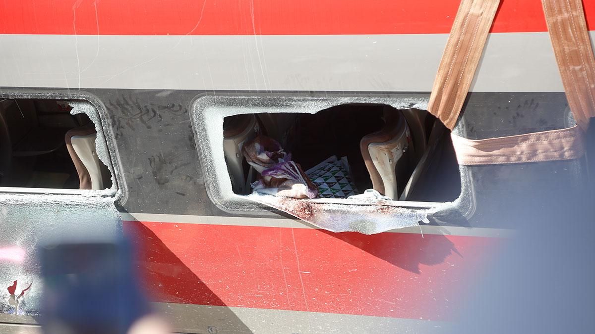 Estado en el que ha quedado parte del tren Iryo tras el accidente