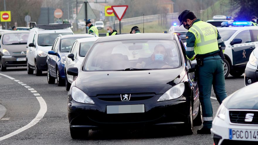 Control de la Guardia Civil en Laredo