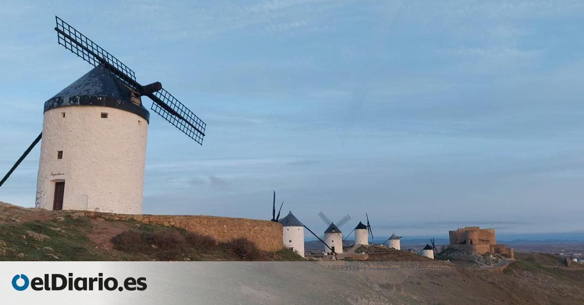 El reto de reparar los molinos manchegos de Consuegra tras el azote del temporal de viento y lluvia