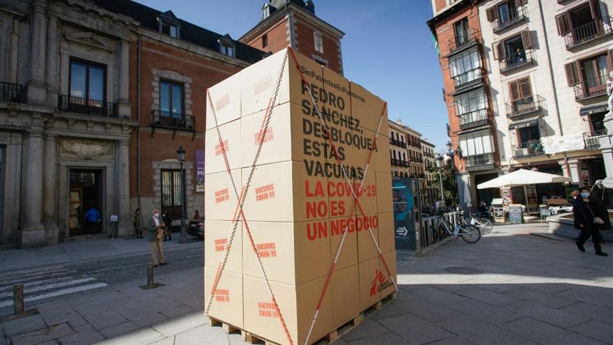 Iniciativa de Médicos Sin Fronteras en Madrid.