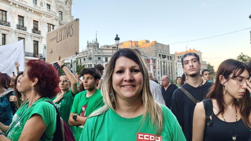 La Secretaria General de la Federación de Educación de Comisiones Obreras, Aída San Millán