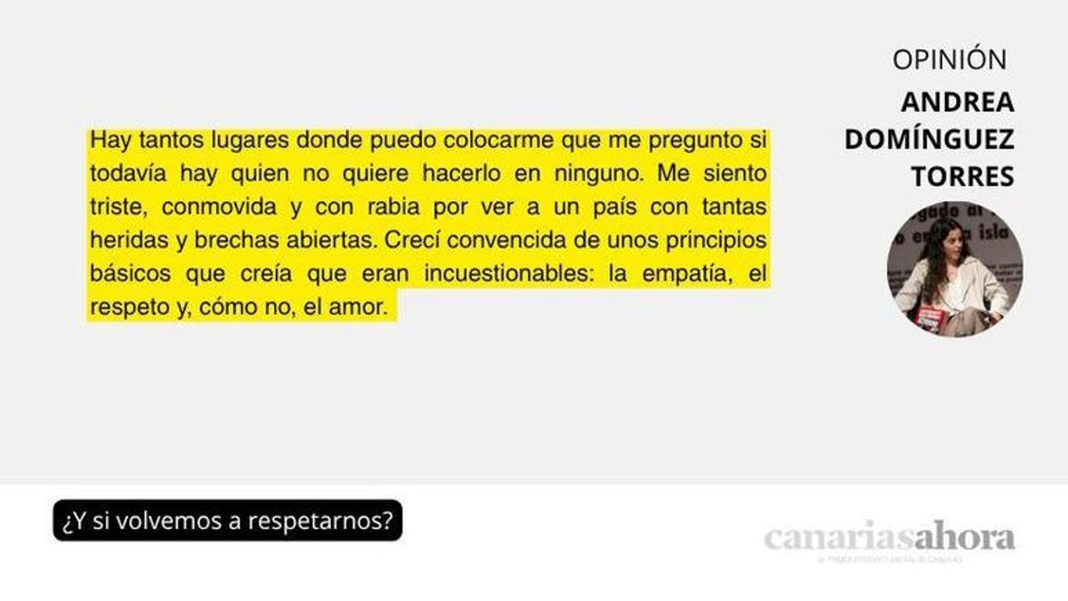 ¿Y si volvemos a respetarnos?