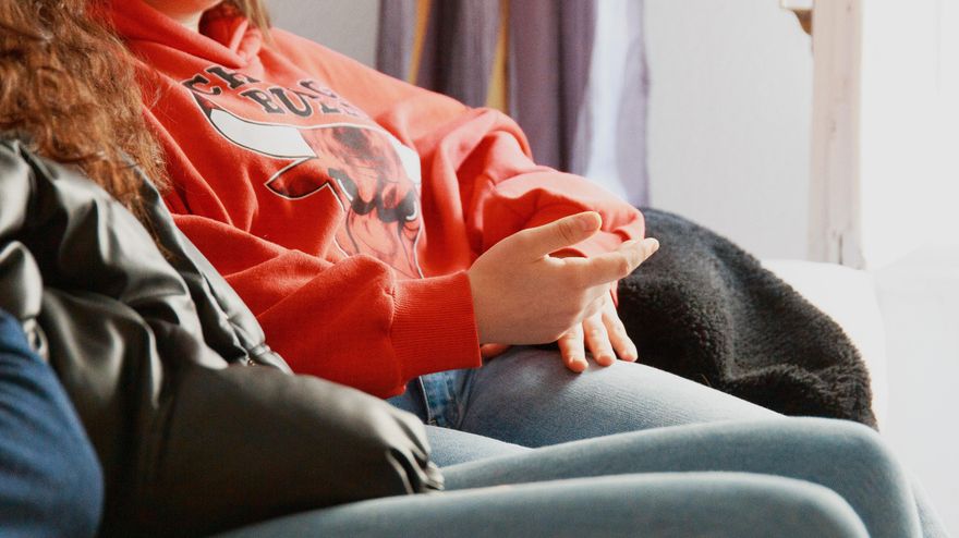 Salma durante la entrevista con elDiario.es