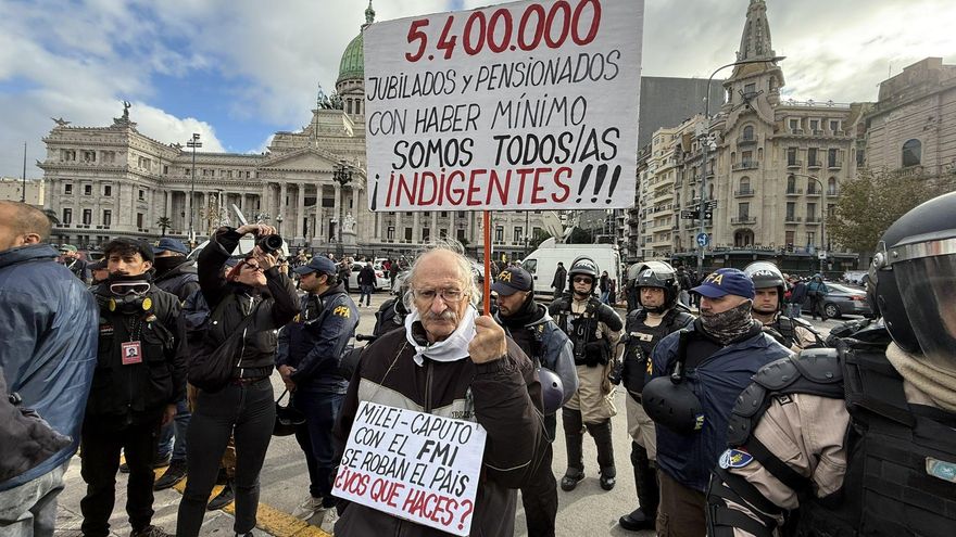 La represión a la marcha de los jubilados ya contabiliza 129 detenidos y 406 heridos en lo que va del año
