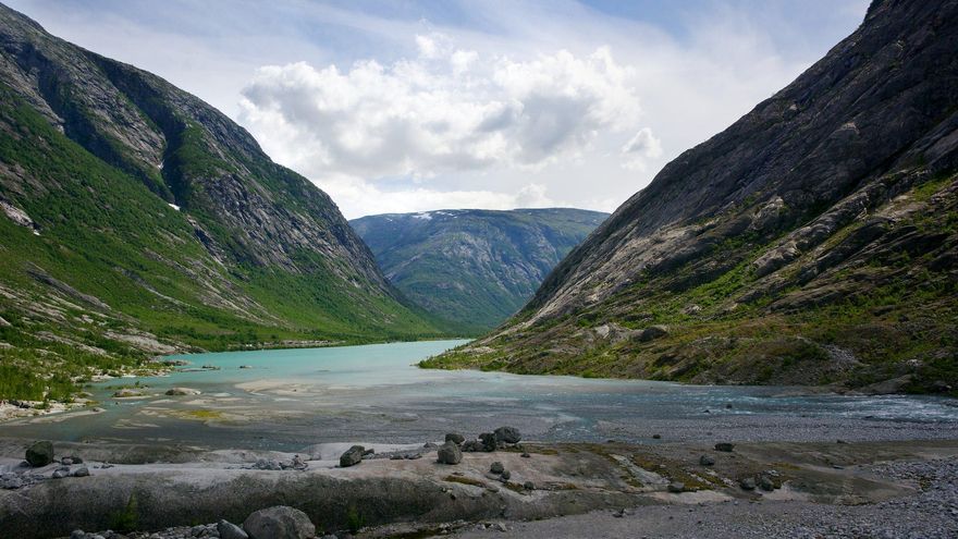 El Parque Nacional del Jostedalsbreen es una de las mecas del senderismo en Noruega.