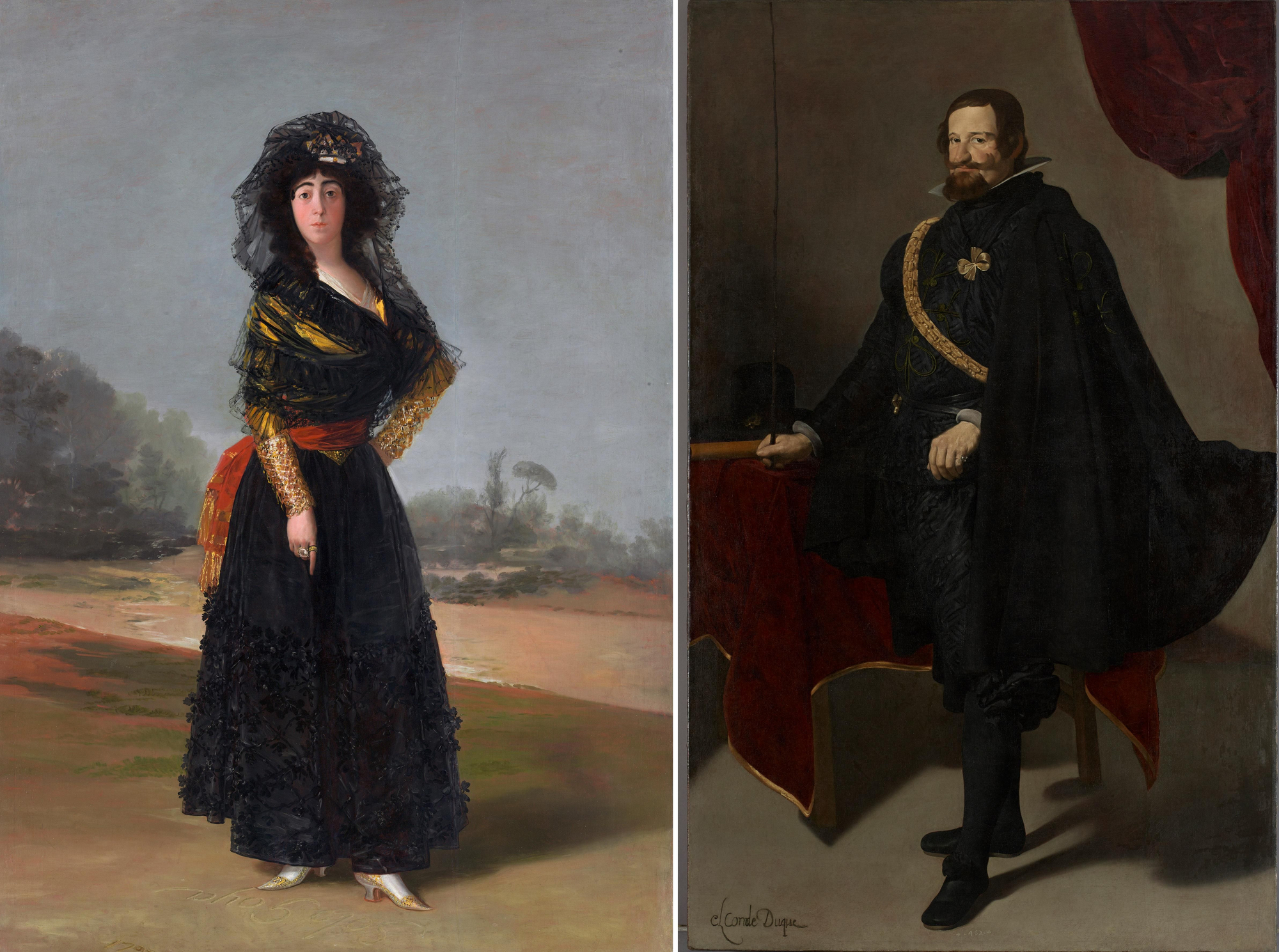 Pinturas de 'La Duquesa de Alba', de Francisco de Goya, o 'Gaspar de Guzmán, conde-duque de Olivares', de Diego Velázquez