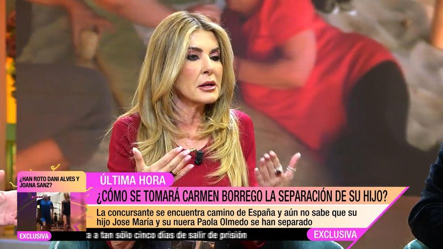 Críticas desde 'Fiesta' al abandono de Carmen Borrego en 'Supervivientes': "A otros no los han sacado de la isla"