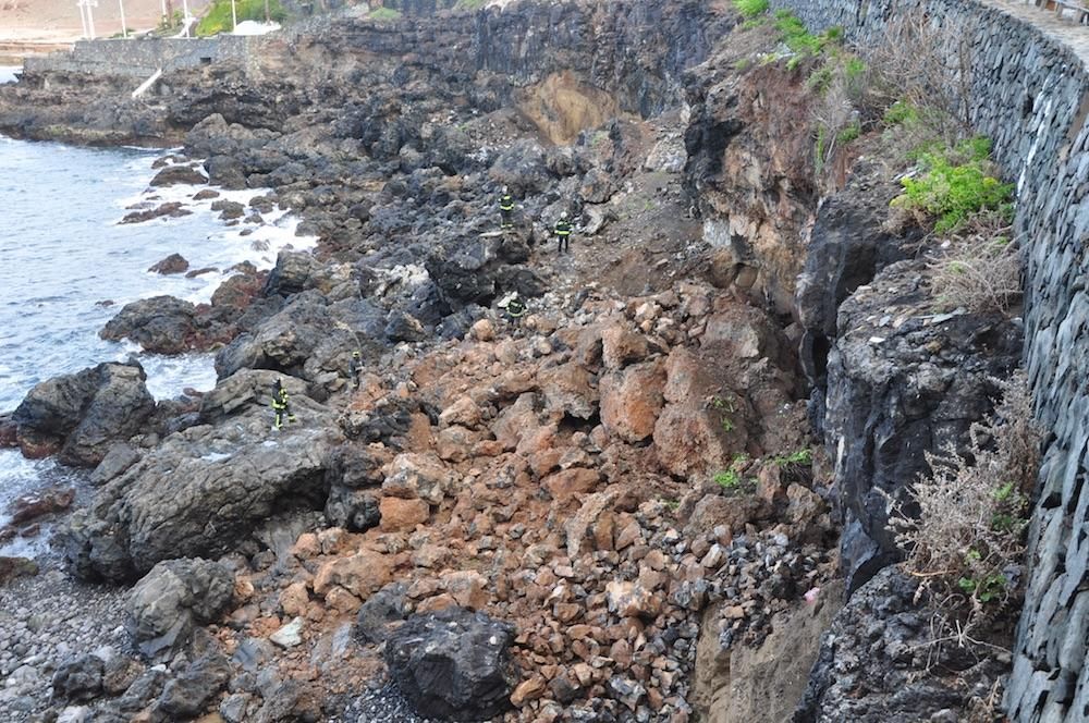 Derrumbe en La Isleta.