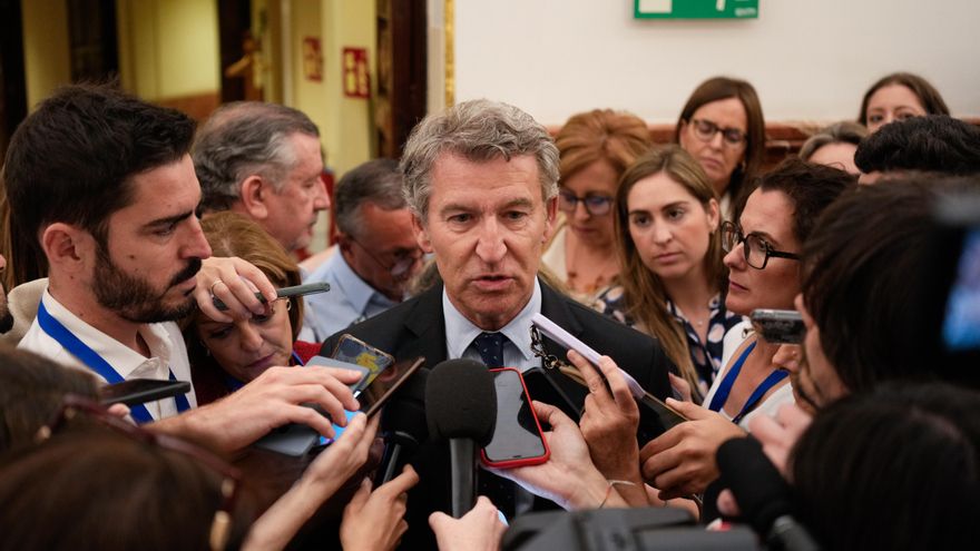 Feijóo acusa al Gobierno del "mayor aluvión de corrupción que ha vivido la  democracia" pero no presentará una moción de censura