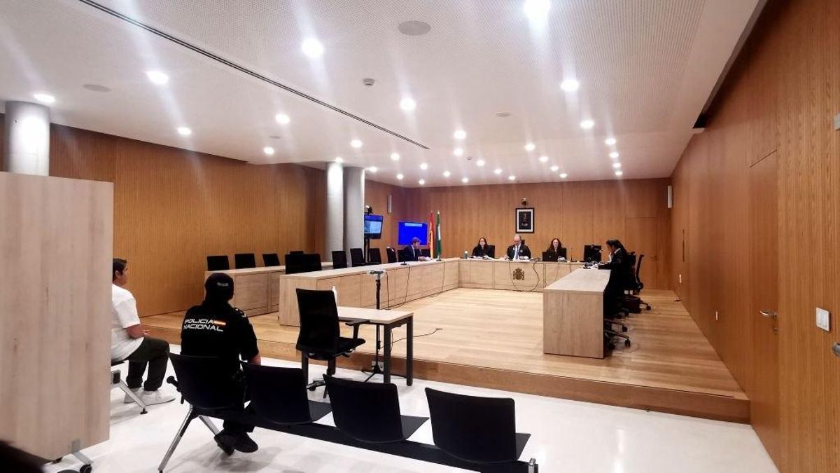 Imagen del interior del juicio al acusado de apuñalar a un hombre en patinete en mayo de 2025.