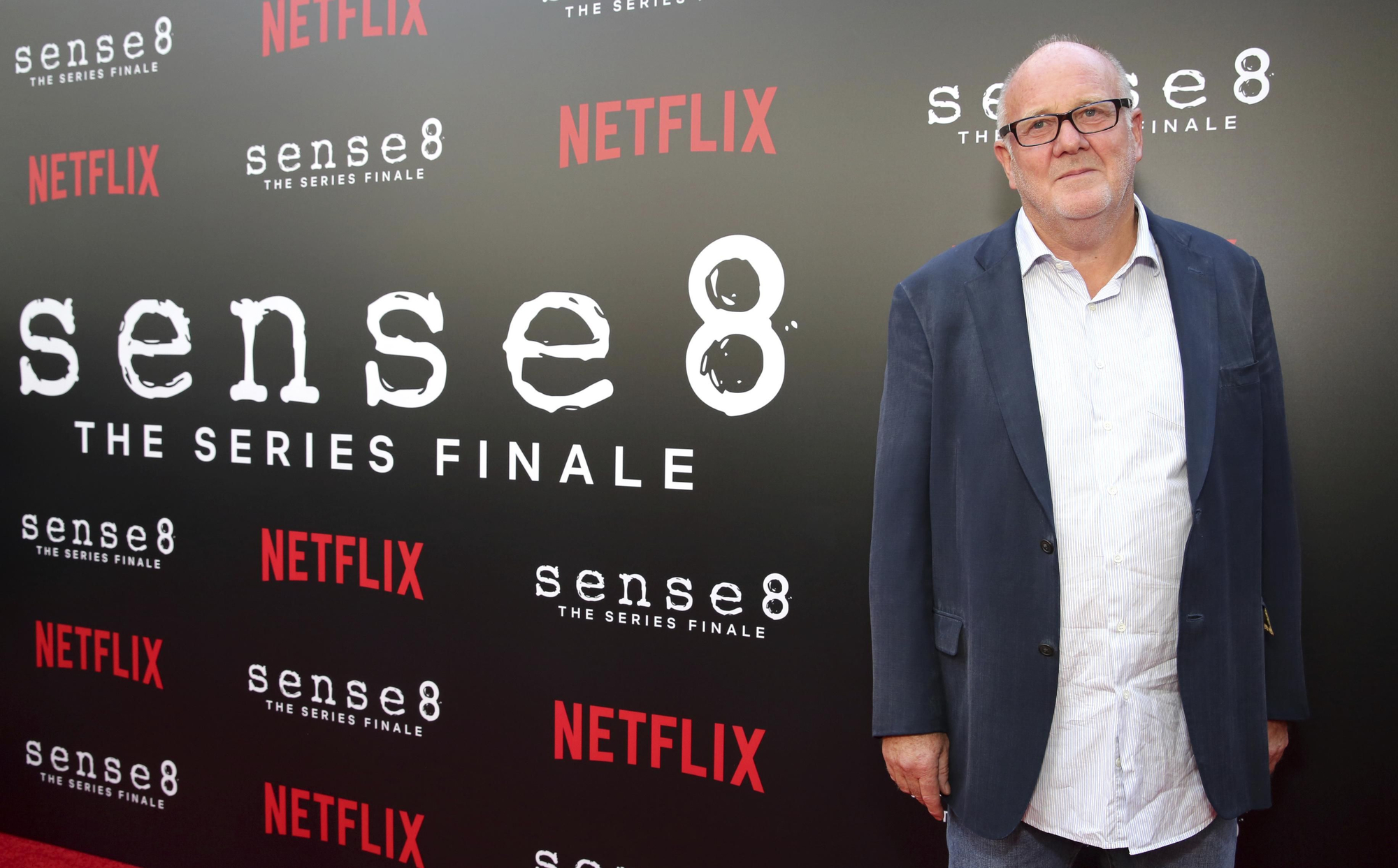 El productor ejecutivo Grant Hill en la première de Sense8