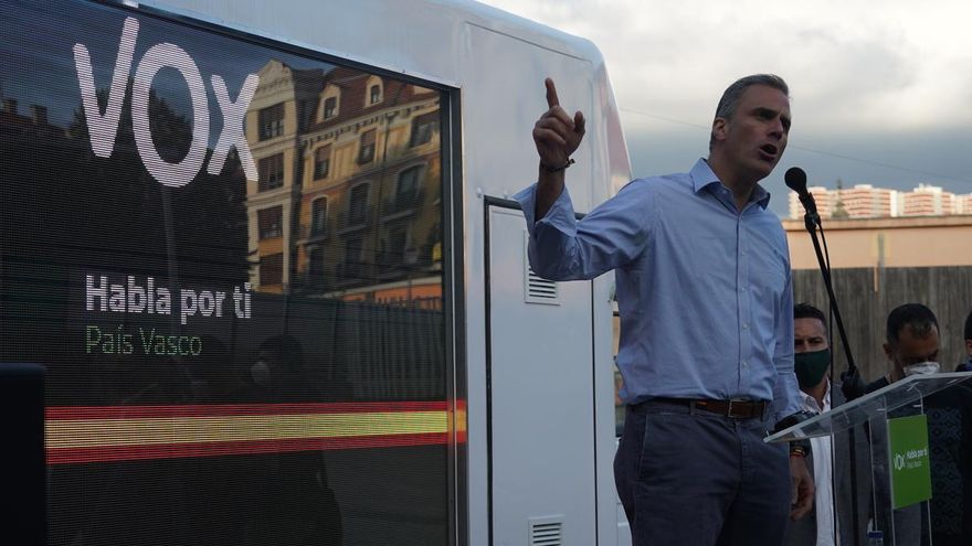 Vox pide en Bilbao el apoyo de los "compatriotas vascos valientes" para llegar a ser "primera fuerza" en el Estado