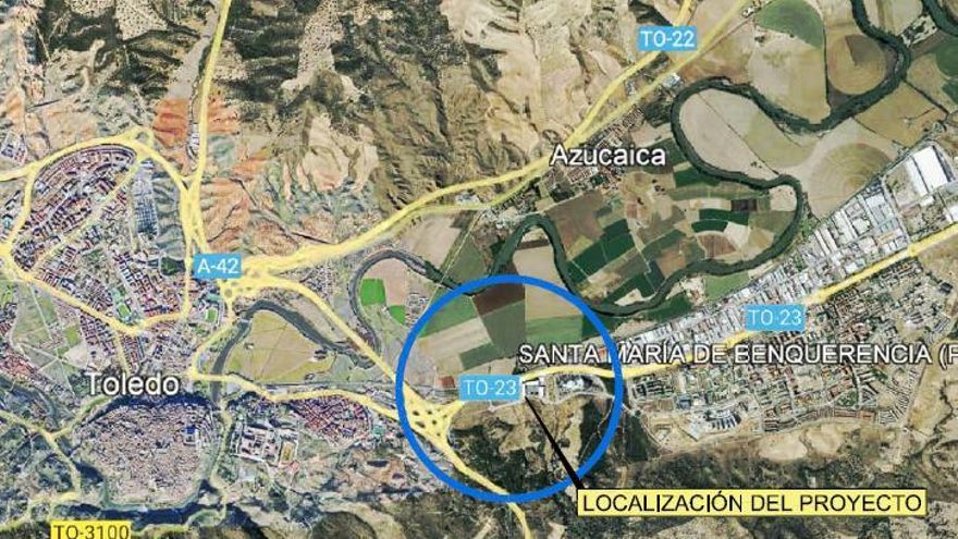 Luz verde al tercer carril en el acceso al barrio del Polígono de Toledo desde la A-42 para reducir atascos