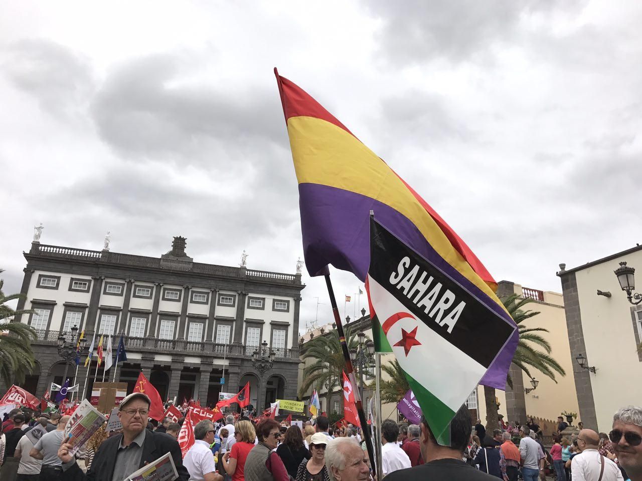 Manifestación del 1 de mayo en Las Palmas de Gran Canaria.
