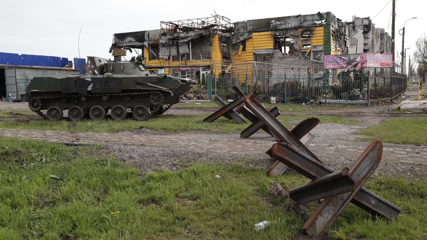 Destrozos en la ciudad de Mariúpol.