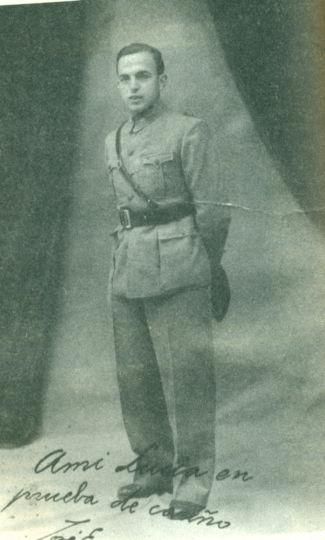 Fotografía enviada por José Esparcia a su esposa, Lucía