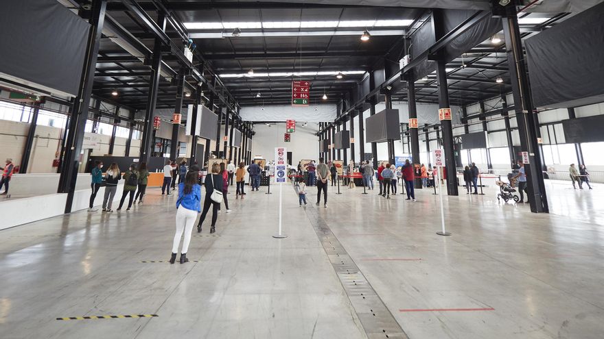 Archivo - Recinto Ferial de Navarra, en Pamplona, donde el Departamento de Salud del Gobierno de Navarra realiza pruebas PCR de detección del Covid-19.