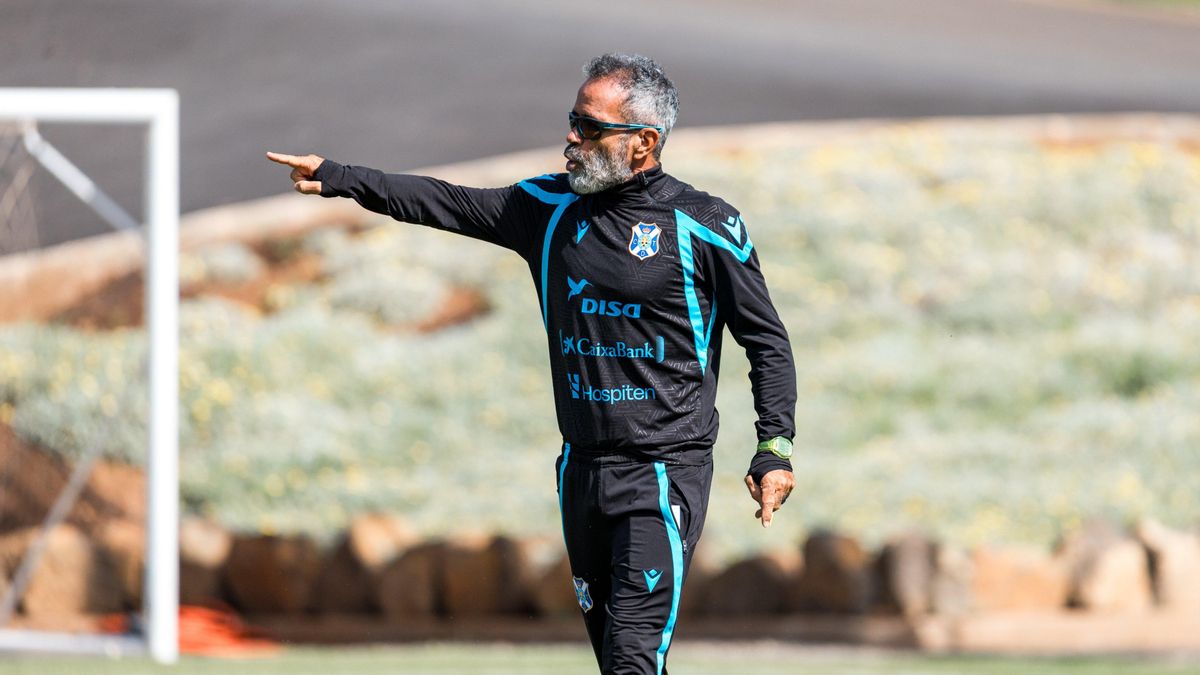 Cervera, durante un entrenamiento