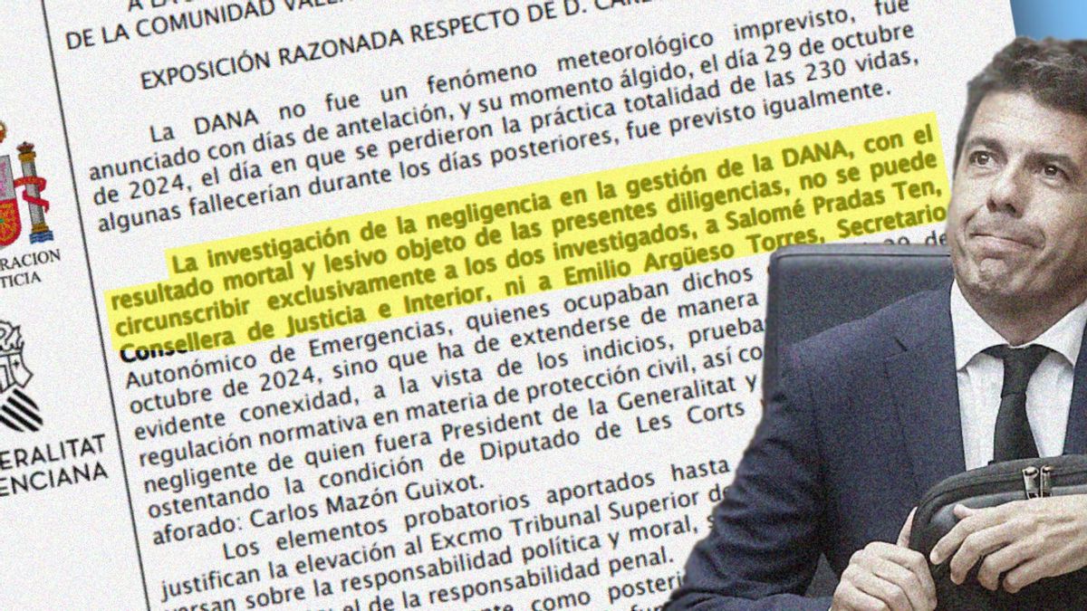 Una “sobremesa interminable” en pleno “infierno” de la dana: las claves de la jueza para pedir la imputación de Mazón