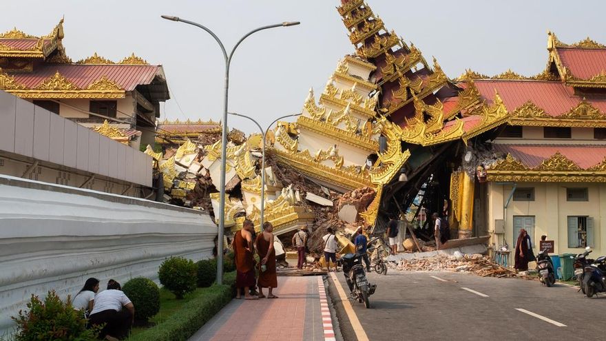 Asciende a más de 1.600 el número de muertos por el terremoto de Myanmar