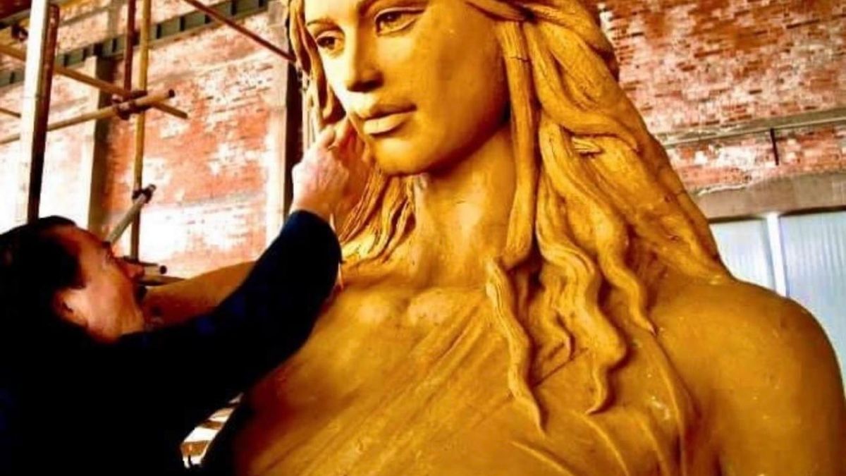 Serrán, con una de las piezas