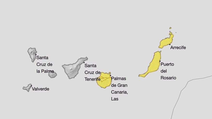 Gran Canaria, Lanzarote y Fuerteventura, en aviso amarillo este lunes por calima