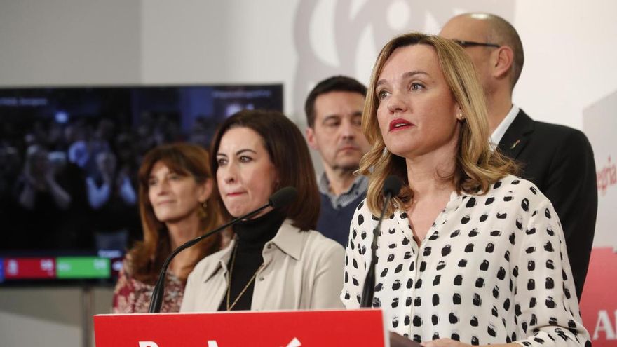 La candidata del PSOE a la Presidencia del Gobierno de Aragón, Pilar Alegría