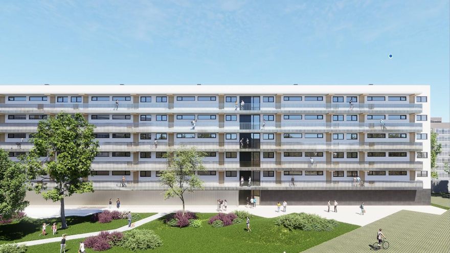 La Junta quiere tener construidos 100 minipisos para alquiler de jóvenes en León en verano de 2026 en La Palomera