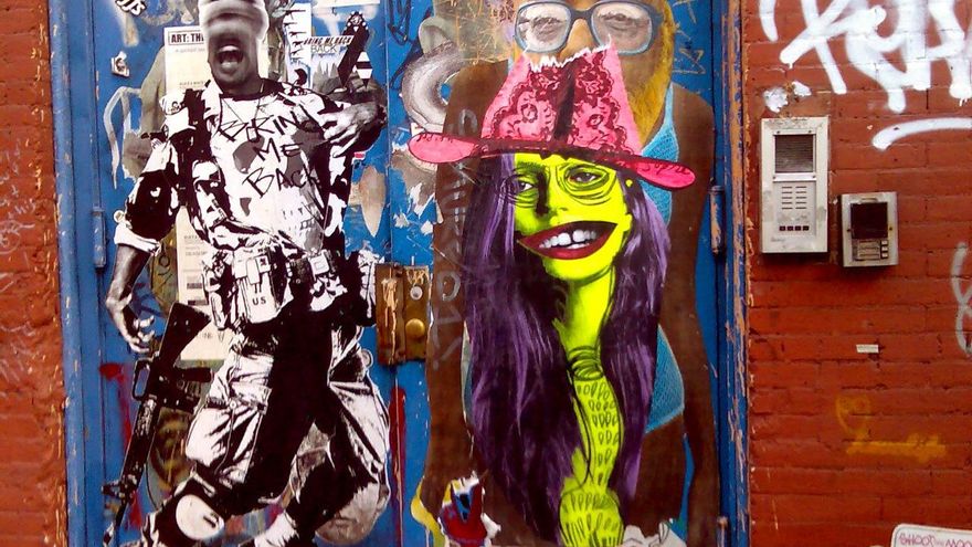 Arte callejero en el SoHo neoyorquino.