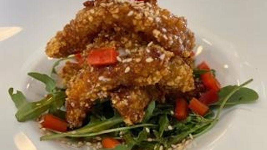 Plato 'Paca i'amar' del restaurante '928 Capital' (Las palmas de Gran Canaria).