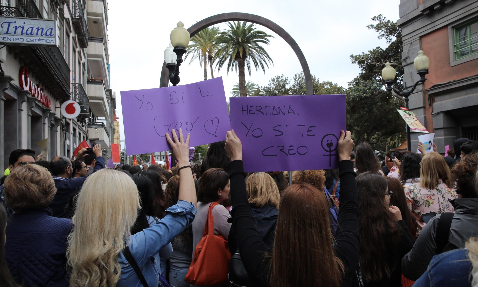 Protesta en Las Palmas de Gran Canaria tras la sentencia de 'La Manada'